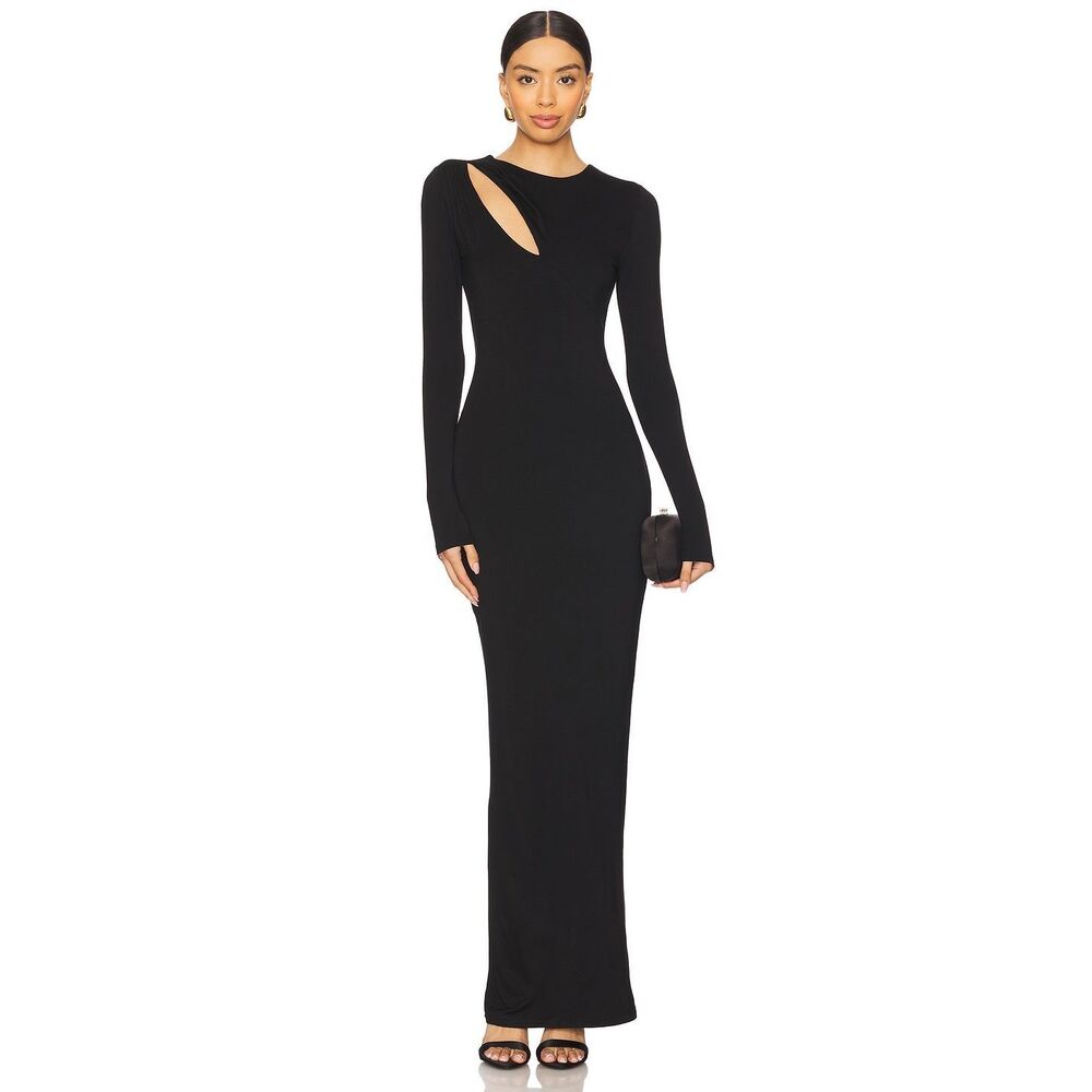 ✨superdown adelina maxi black sz small dress✨